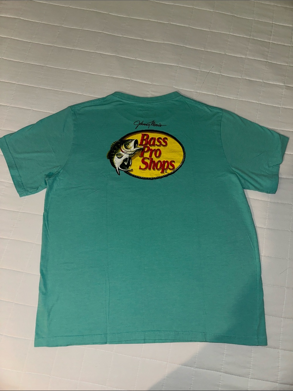 Bass Pro Shops Turquoise Back-Logo Tee